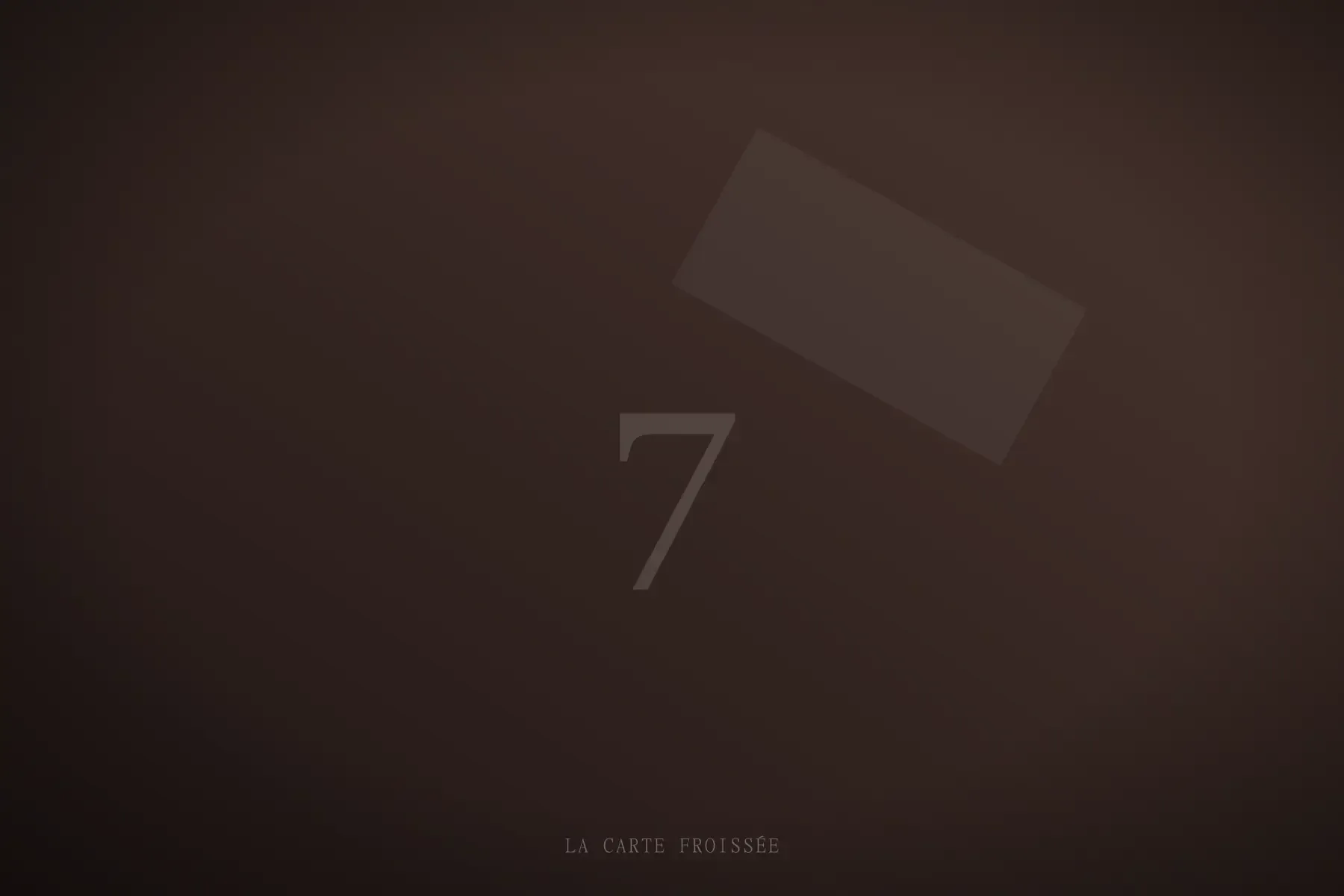 La carte froissée